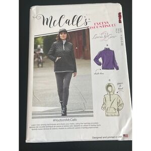 00546 - McCalls M8143 Misses Learn to Sew Easy Tops Pullover Hoodie Size Y-XS-M